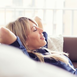 Relaxed young woman